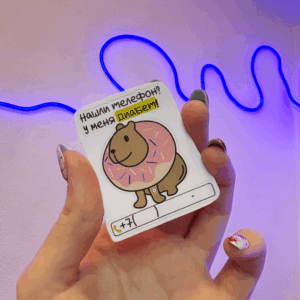 Стикер — Капибара с номером