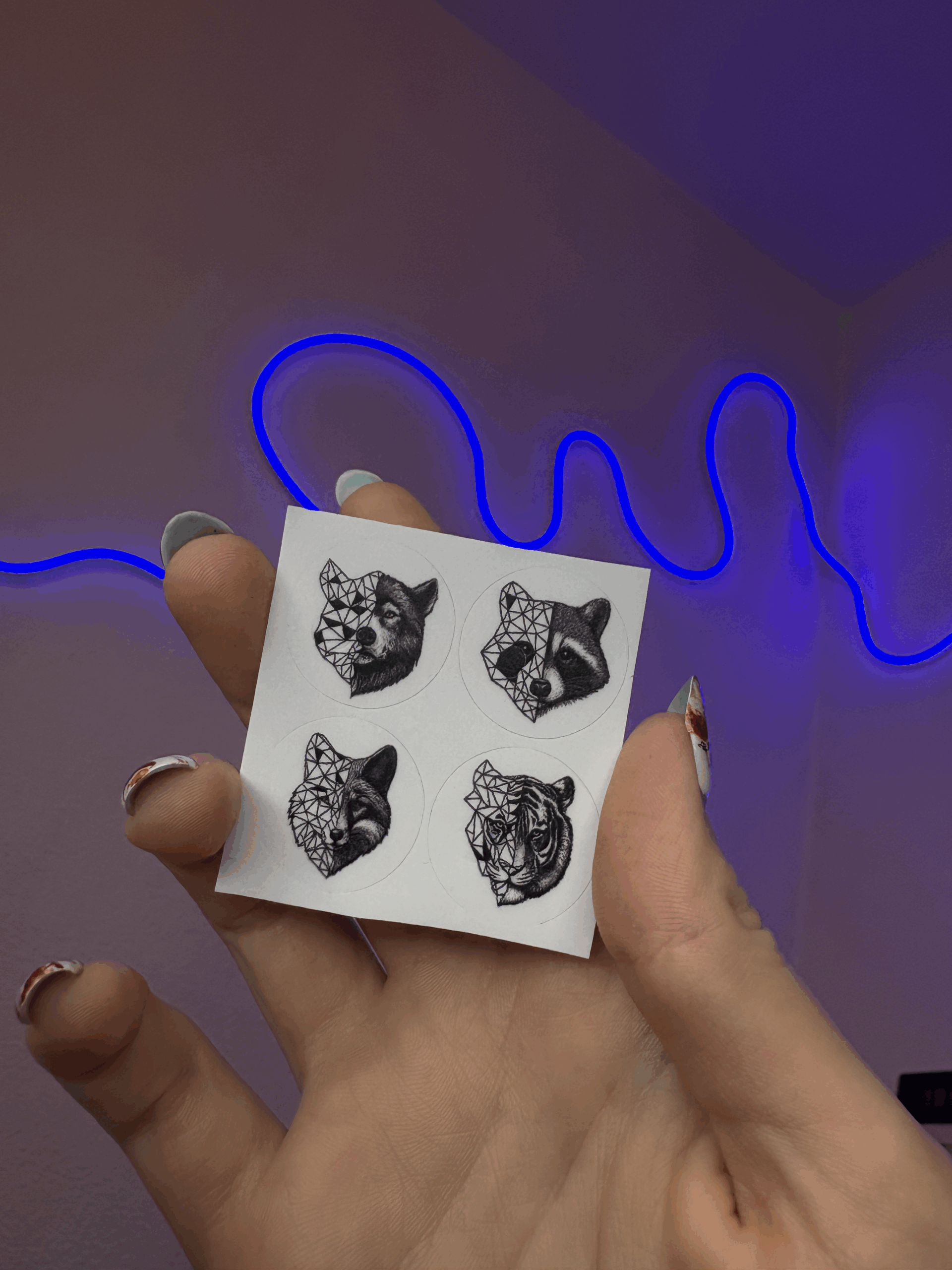 Наклека на Ottai  — Звери (4шт)